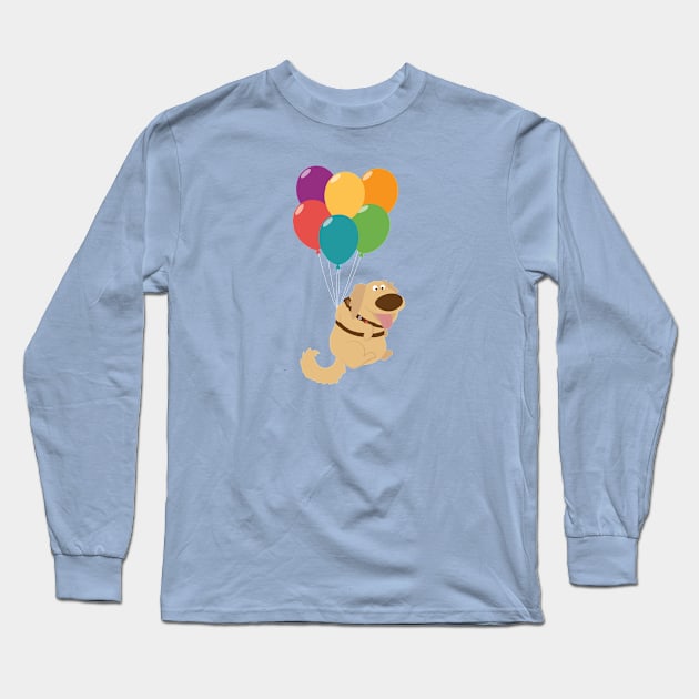 Dug Balloons Long Sleeve T-Shirt by SarahLouiseNicholson